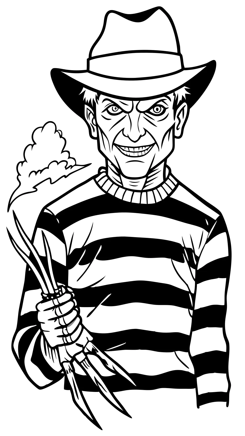 Páginas para colorear de Freddy Krueger